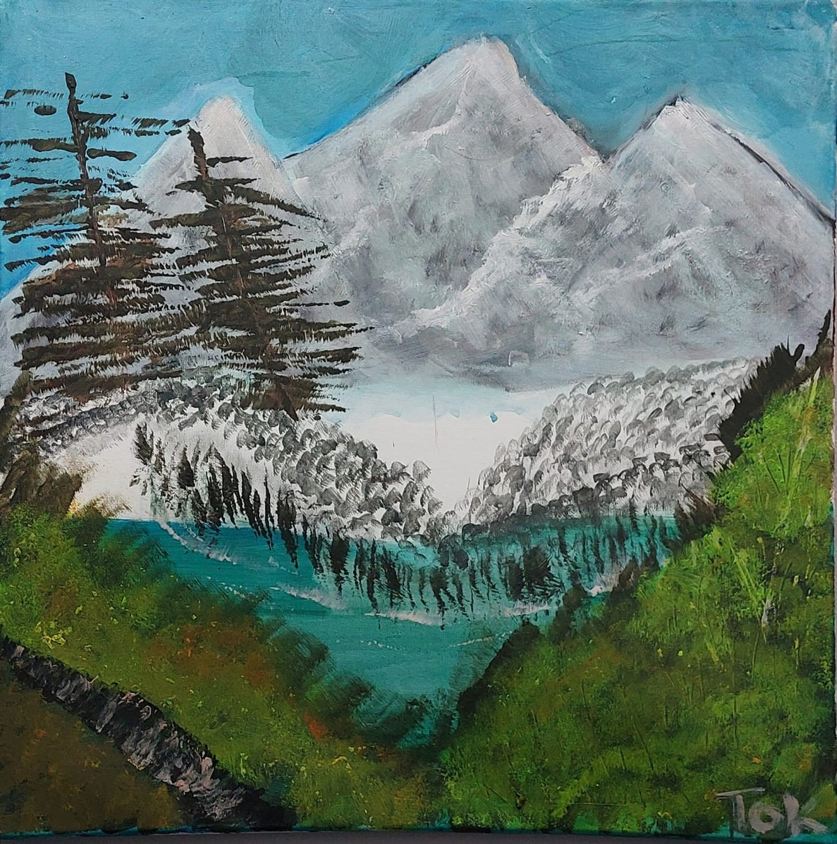 Beyond the Fear III — The Freedom Beyond — Acrylic artwork by Riaz