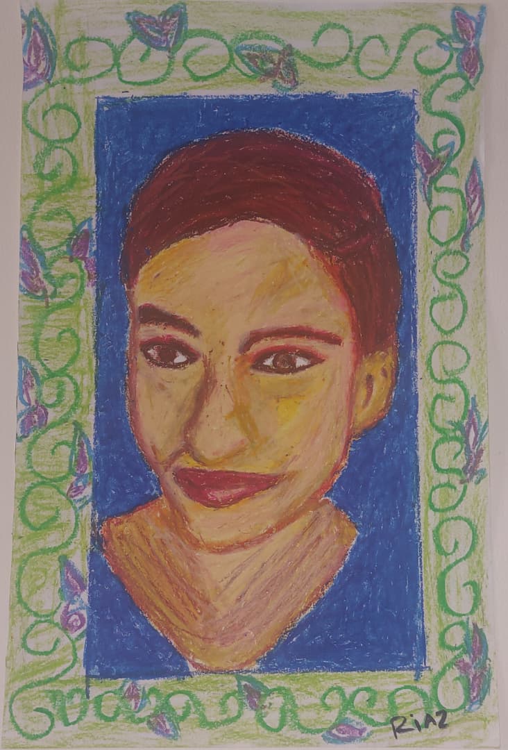 Small Voice, Mighty Summit — Oil artwork by Riaz